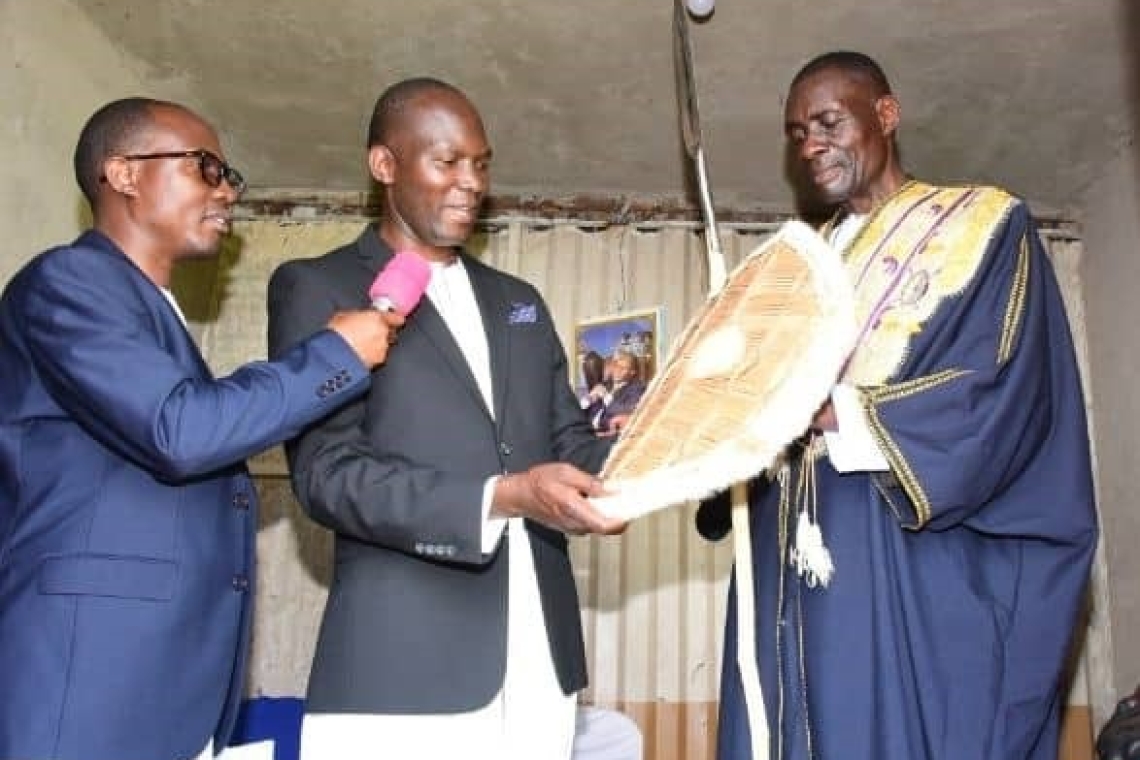 Owek. Robert Ssonko Kaboggoza inaugurated as Chief of Buluuli County by Owek. Noah Kiyimba, assisted by Owek. Joseph Kawuki Image